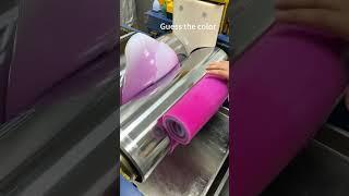 What happens when a little red meets silicone? #watchband #factory #colormixing #satisfying #fyp