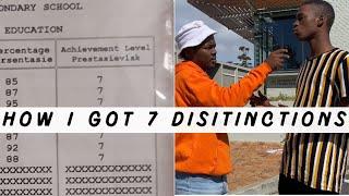 HOW I GOT 7 DISTINCTIONS IN MATRIC(Grade 12) (Study tips)