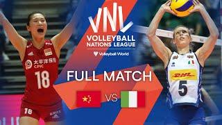  CHN vs.  ITA - Full Match | Women's VNL 2019