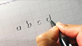 How to write small alphabets a to z in 3D shadow handwriting | abcd alphabets