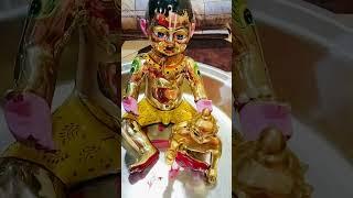 लड्डू गोपाल स्नान सेवा मेरे दोनों लड्डू गोपाल जी#viral#video#like#share#subscribe