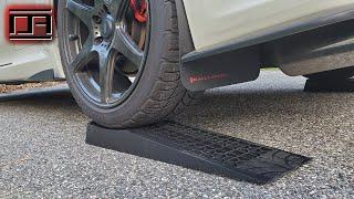 Low Profile Plastic Service Ramps for Lowered Cars to Access Jack Lifting Points (Scion tC2 / tC2.5)