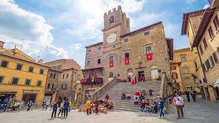 Rundgang durch CORTONA, TOSKANA | [4K] MIT BESCHREIBUNG