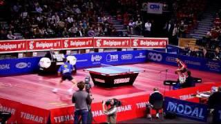 matchpunt Wang Jian Jun - Timo Boll