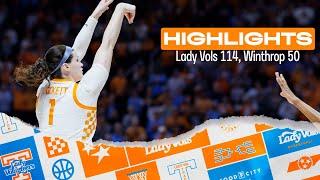 HIGHLIGHTS: Lady Vols 114, Winthrop 50