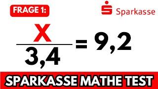 REICHT dein MATHE Wissen für die SPARKASSE? Mathe Einstellungstest