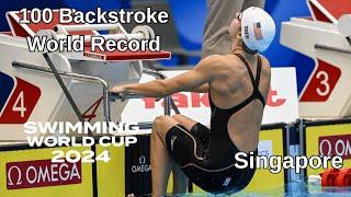 Regan Smith 100 Backstroke, Singapore, World Record