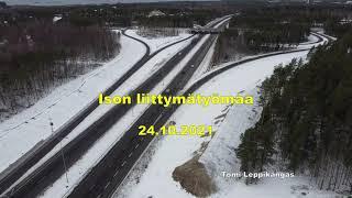 Freeway junction construction at E75-road at Oulu Finland 6/6