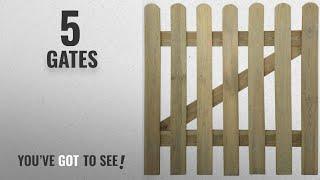 Top 10 Gates [2018]: VidaXL Wooden Garden Gate 100 X Cm