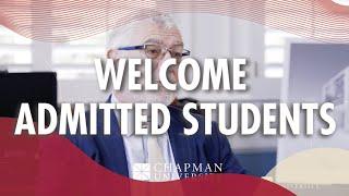 Welcome to Chapman from President Struppa