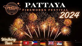 [4K] 2024 Pattaya Fireworks Festival Day 2 Hong Kong Show Soi 8 Beach Road Pattaya Thailand