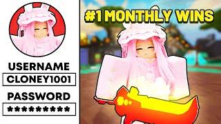 I LOGGED Into The #1 Monthly Wins Account In Roblox Bedwars..