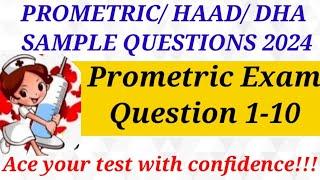 PROMETRIC/HAAD/DHA/MOH SAMPLE QUESTIONS AND ANSWER IN NURSING 2024/ ACE YOUR PROMETRIC EXAM /NCLEX