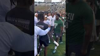 Things got HEATED pre-game between Colorado and Colorado State 