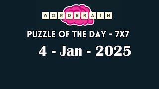 Wordbrain Daily Challenge January 4 2025 | Wordbrain Puzzle of the day Answers