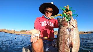 Testing Different Lures for BIG RAINBOW TROUT (New Favorite Lure) (12 Days of DHF: Ep. 2)