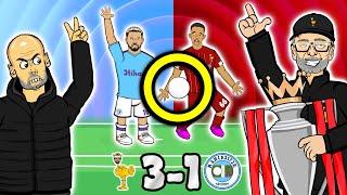 3-1! Handball? Pep LOSES IT! Liverpool vs Man City (2019 Goals Highlights Fabinho, Trent, Salah)