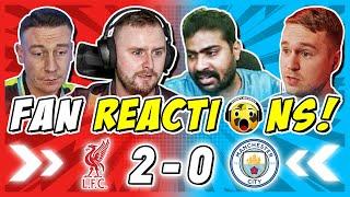 MAN CITY FANS IN AGONY  REACTION TO LIVERPOOL 2-0 MAN CITY | PREMIER LEAGUE FAN REACTIONS