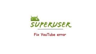 How to fix Youtube error: There was a problem while playing touch to retry