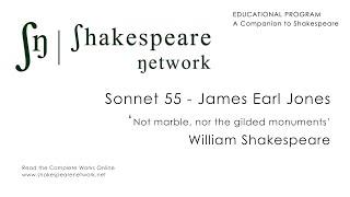 James Earl Jones - Shakespeare -  Sonnet 55 - ‘Not marble, nor the gilded monuments’ - 4K