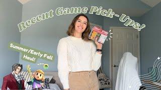 Recent Game Pick Ups! | summer/early fall haul!