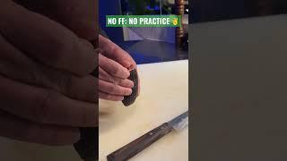 HOW TO CUT AN AVOCADO TOPPINGS FOR SUSHI  #sushi #knife #knifeskills