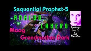 Sequential Prophet 5 Moog Grandmother Dark Analog Layers Synthesizer Rik Marston