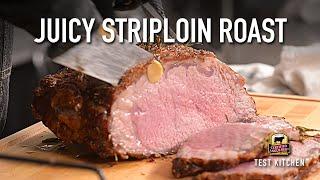 Garlic & Rosemary Studded NY Strip Roast Recipe