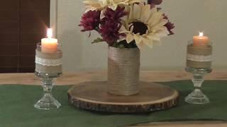 $5 Dollar Store Up-Cycle Challenge| Rustic Table Decor!