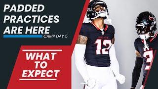 Texans FINALLY Practice in Pads! What to Expect from Padded Practice? LIVE with Locker!