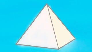 How to make a triangular paper pyramid? ||| DIY geometric shapes