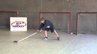 12U Off Ice Puck Handling Expansion of Reach - Hockey Drills