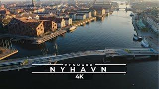 Nyhavn Copenhagen Denmark by Drone in 4K 60FPS