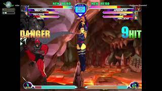 MvC2: Romneto - Magneto 4x Throw Sequence vs Sentinel .:3.1.25:.