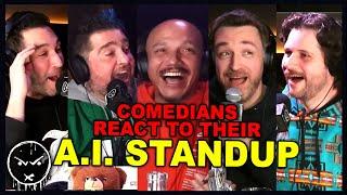 Comedians React to Their Own A.I. Standup Comedy | I fed an A.I. over 500 hours of Comedy & Podcasts