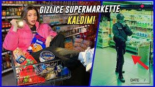 GECE GİZLİCE SÜPERMARKETTE KALMAK!