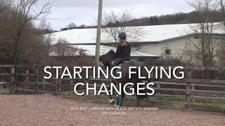 FLYING CHANGES // Our fourth session on them with European rider Alicia Lee voiced over!