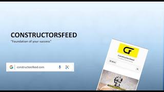 Constructorsfeed "Foundation of your Success"