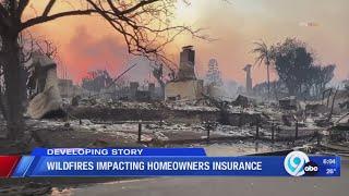 Wildfires impacting homeowners insurance