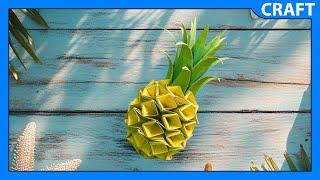 DIY Paper Pineapple | Cute Summer Crafts