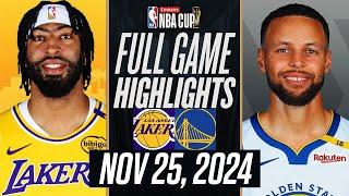 WARRIORS vs LAKERS FULL GAME HIGHLIGHTS NOVEMBER 25, 2024 NBA FULL GAME HIGHLIGHTS TODAY 2K25