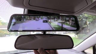 Toyota RAV4 (2019-2025): NikoMaku 12'' Digital Rear View Mirror With Two Dashcams. Install / Review.