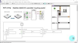 Ball sorting with FluidSim GRAFCET