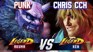 SF6 ▰ PUNK (Akuma) vs CHRIS CCH (Ken) ▰ High Level Gameplay