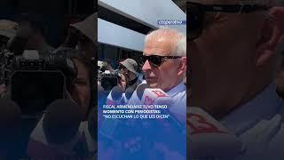 Fiscal Armendáriz vivió tenso momento con periodistas