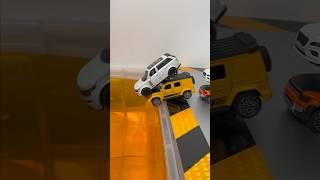 Various Cars Model Falling Into Water