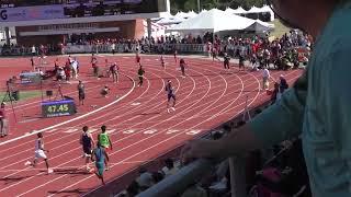 Rai Benjamin, Men 400 Hurdles Elite Heat 2, Mt. Sac Relays, 4-15-2023