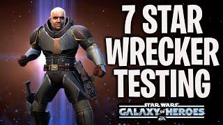 7 STAR WRECKER (MERCENARY) TESTING - THE TEAM IS FINALLY DOING SOMETHING! - SWGOH