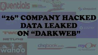26 company hacked and data leaked on darkweb | juspay | bigbasket | 2021