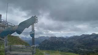 SPECTACULAR VIEW FROM TOP ( 1,967 Meter)  OF FELLHORNBAHN  2022